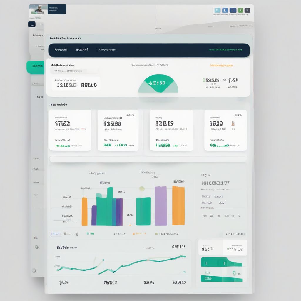 Online banking dashboard